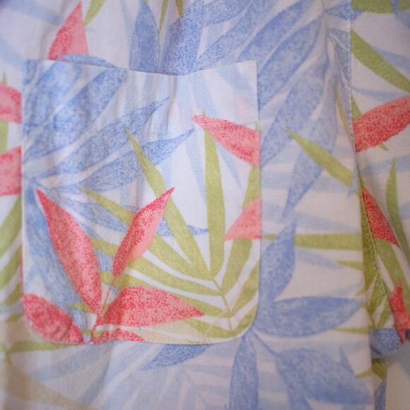 Pastel Tropical Shirt Cathy Daniels Resortwear Dadcore Blouse | Light Spring - Picture 6 of 8
